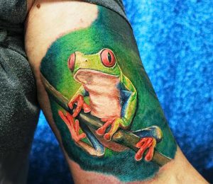 фото тату лягушка от 08.01.2018 №041 - tattoo frog - tattoo-photo.ru