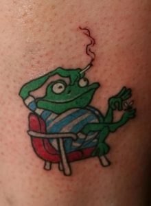 фото тату лягушка от 08.01.2018 №061 - tattoo frog - tattoo-photo.ru