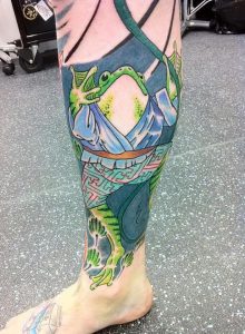 фото тату лягушка от 08.01.2018 №063 - tattoo frog - tattoo-photo.ru