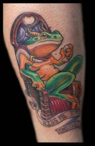 фото тату лягушка от 08.01.2018 №075 - tattoo frog - tattoo-photo.ru