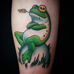 фото тату лягушка от 08.01.2018 №076 - tattoo frog - tattoo-photo.ru