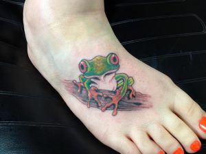 фото тату лягушка от 08.01.2018 №081 - tattoo frog - tattoo-photo.ru