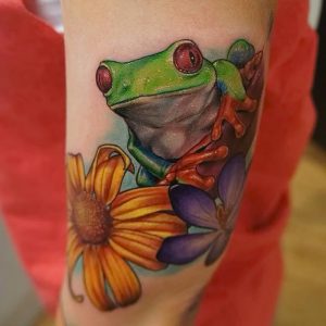 фото тату лягушка от 08.01.2018 №085 - tattoo frog - tattoo-photo.ru