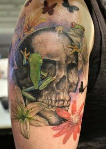 фото тату лягушка от 08.01.2018 №093 - tattoo frog - tattoo-photo.ru