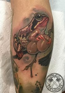 фото тату лягушка от 08.01.2018 №102 - tattoo frog - tattoo-photo.ru