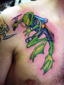 фото тату лягушка от 08.01.2018 №117 - tattoo frog - tattoo-photo.ru