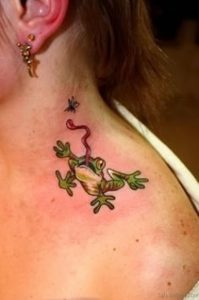 фото тату лягушка от 08.01.2018 №122 - tattoo frog - tattoo-photo.ru