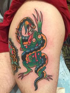 фото тату лягушка от 08.01.2018 №131 - tattoo frog - tattoo-photo.ru