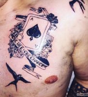 фото тату масть карт пики от 19.02.2018 №009 — tattoo suit cards peaks — tattoo-photo.ru