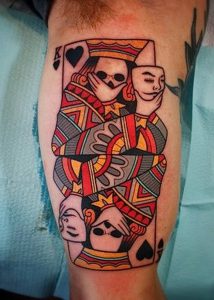 фото тату масть карт пики от 19.02.2018 №013 - tattoo suit cards peaks - tattoo-photo.ru