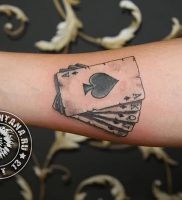 фото тату масть карт пики от 19.02.2018 №019 — tattoo suit cards peaks — tattoo-photo.ru