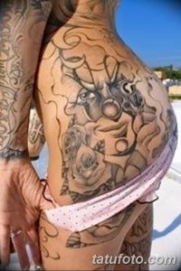 фото тату на ягодицах от 13.03.2018 №076 - tattoos on the buttocks - tattoo-photo.ru