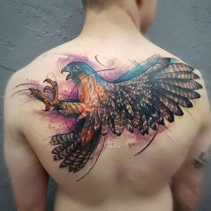 фото тату ястреб от 27.01.2018 №064 - tattoo hawk - tattoo-photo.ru