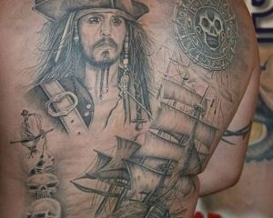 фото Тату Джонни Деппа от 15.04.2018 №014 - Tattoo Johnny Depp - tattoo-photo.ru
