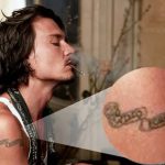 фото Тату Джонни Деппа от 15.04.2018 №088 - Tattoo Johnny Depp - tattoo-photo.ru