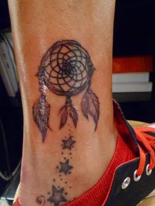фото тату Ловец снов от 15.04.2018 №066 - tattoo Dream catcher - tattoo-photo.ru