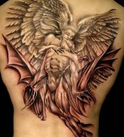 фото тату ангел и демон от 11.04.2018 №002 — tattoo angel and demon — tattoo-photo.ru
