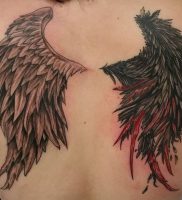 фото тату ангел и демон от 11.04.2018 №005 — tattoo angel and demon — tattoo-photo.ru