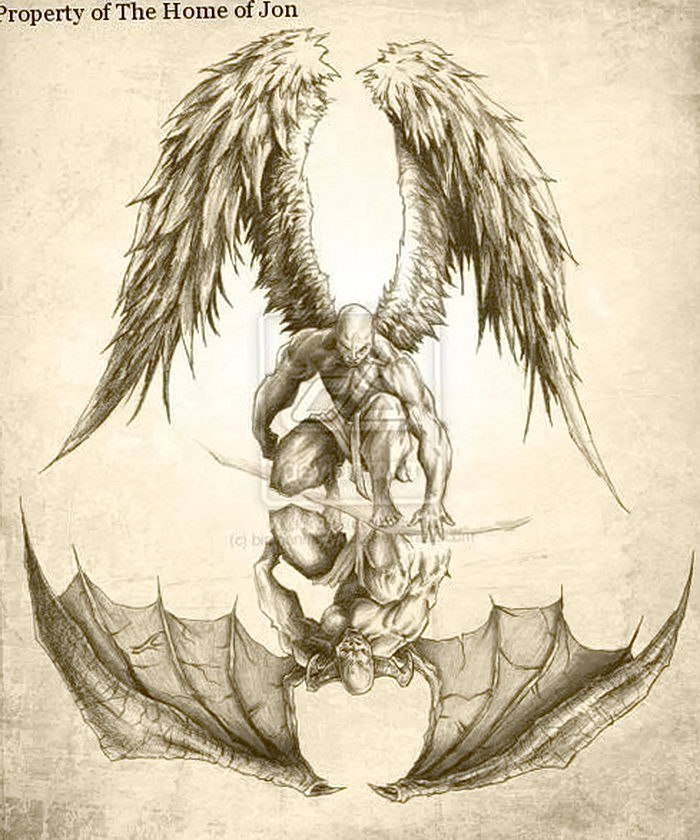 Ангел или демон тату
