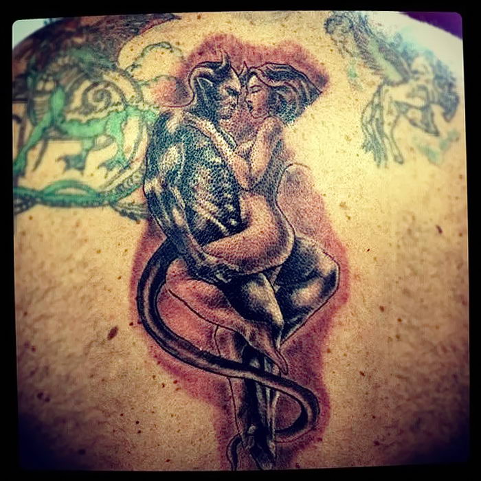 Поделиться этим. тату. от 11.04.2018 № 022 - tattoo angel and demon - tatto...