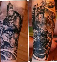 фото тату богатырь от 11.04.2018 №017 — tattoo warrior — tattoo-photo.ru