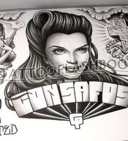 фото тату в стиле чикано от 08.04.2018 №116 — Chicano style tattoo — tattoo-photo.ru