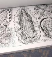 фото тату в стиле чикано от 08.04.2018 №117 — Chicano style tattoo — tattoo-photo.ru