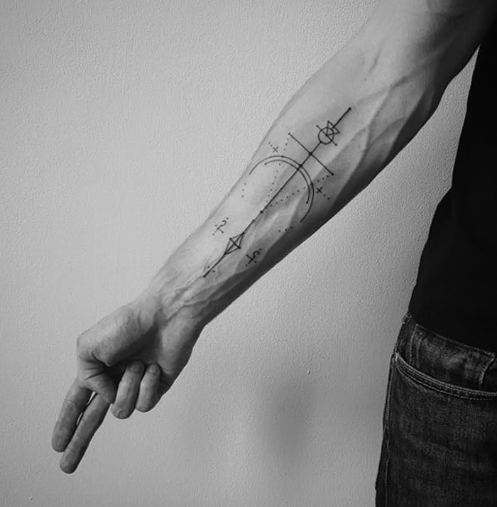 фото тату геометрия от 11.04.2018 № 076 - tattoo geometry - tattoo-photo.ru...