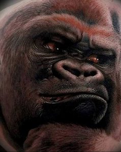 фото тату горилла от 27.03.2018 №028 - gorilla tattoo - tattoo-photo.ru