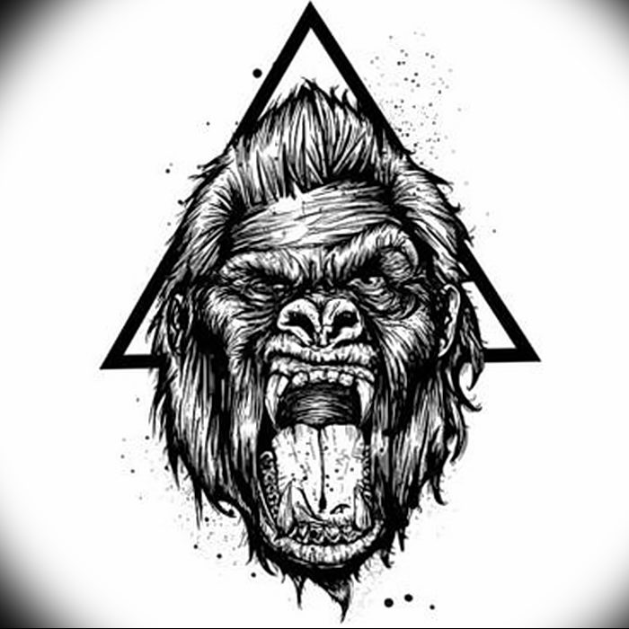 Татуировка горилла: значение, фото и эскизы - Vse-o-tattoo Татуировка горилла: значение, фото и эскизы - Vse-o-tattoo