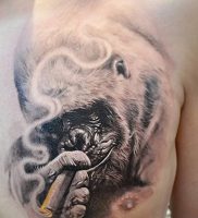 фото тату горилла от 27.03.2018 №117 — gorilla tattoo — tattoo-photo.ru