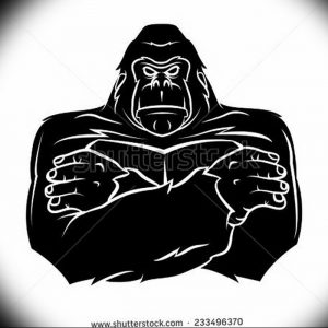 фото тату горилла от 27.03.2018 №120 - gorilla tattoo - tattoo-photo.ru