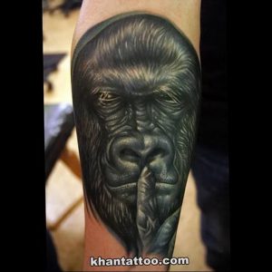 фото тату горилла от 27.03.2018 №124 - gorilla tattoo - tattoo-photo.ru