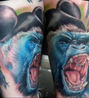 фото тату горилла от 27.03.2018 №128 — gorilla tattoo — tattoo-photo.ru