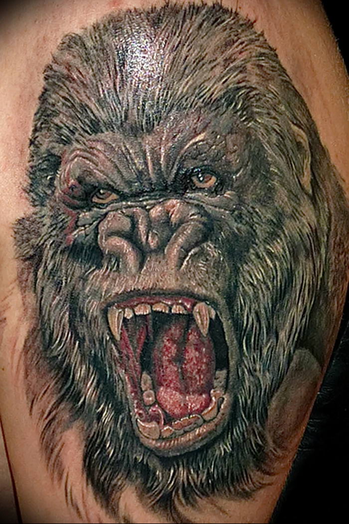 golden gorilla tattoo