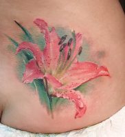 фото тату королевская лилия от 08.04.2018 №006 — tattoo royal lily — tattoo-photo.ru