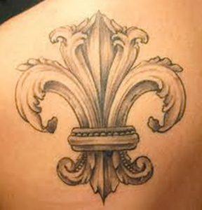 фото тату королевская лилия от 08.04.2018 №021 - tattoo royal lily - tattoo-photo.ru