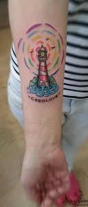 фото тату маяк от 16.04.2018 №007 - tattoo beacon - tattoo-photo.ru