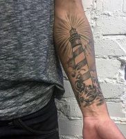 фото тату маяк от 16.04.2018 №012 — tattoo beacon — tattoo-photo.ru