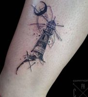 фото тату маяк от 16.04.2018 №017 — tattoo beacon — tattoo-photo.ru