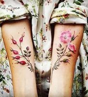 фото тату шиповник от 13.04.2018 №001 — Tattoo rosehip — tattoo-photo.ru