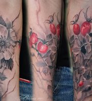 фото тату шиповник от 13.04.2018 №012 — Tattoo rosehip — tattoo-photo.ru