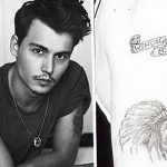 фото Тату Джонни Деппа от 15.04.2018 №058 - Tattoo Johnny Depp - tattoo-photo.ru