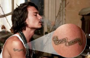 фото Тату Джонни Деппа от 15.04.2018 №088 - Tattoo Johnny Depp - tattoo-photo.ru