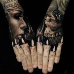 фото Тату на кисти руки от 13.04.2018 №009 - Tattoo on the hand - tattoo-photo.ru