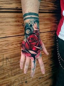 фото Тату на кисти руки от 13.04.2018 №067 - Tattoo on the hand - tattoo-photo.ru