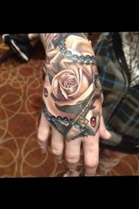 фото Тату на кисти руки от 13.04.2018 №095 - Tattoo on the hand - tattoo-photo.ru