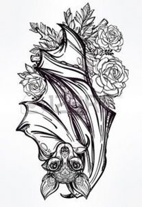 фото Эскизы тату летучая мышь от 11.04.2018 №007 - Sketches bat tattoo - tattoo-photo.ru