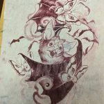 фото Эскизы тату летучая мышь от 11.04.2018 №040 - Sketches bat tattoo - tattoo-photo.ru