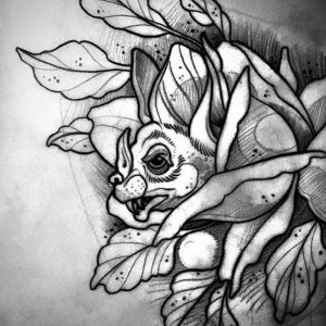 фото Эскизы тату летучая мышь от 11.04.2018 №042 - Sketches bat tattoo - tattoo-photo.ru